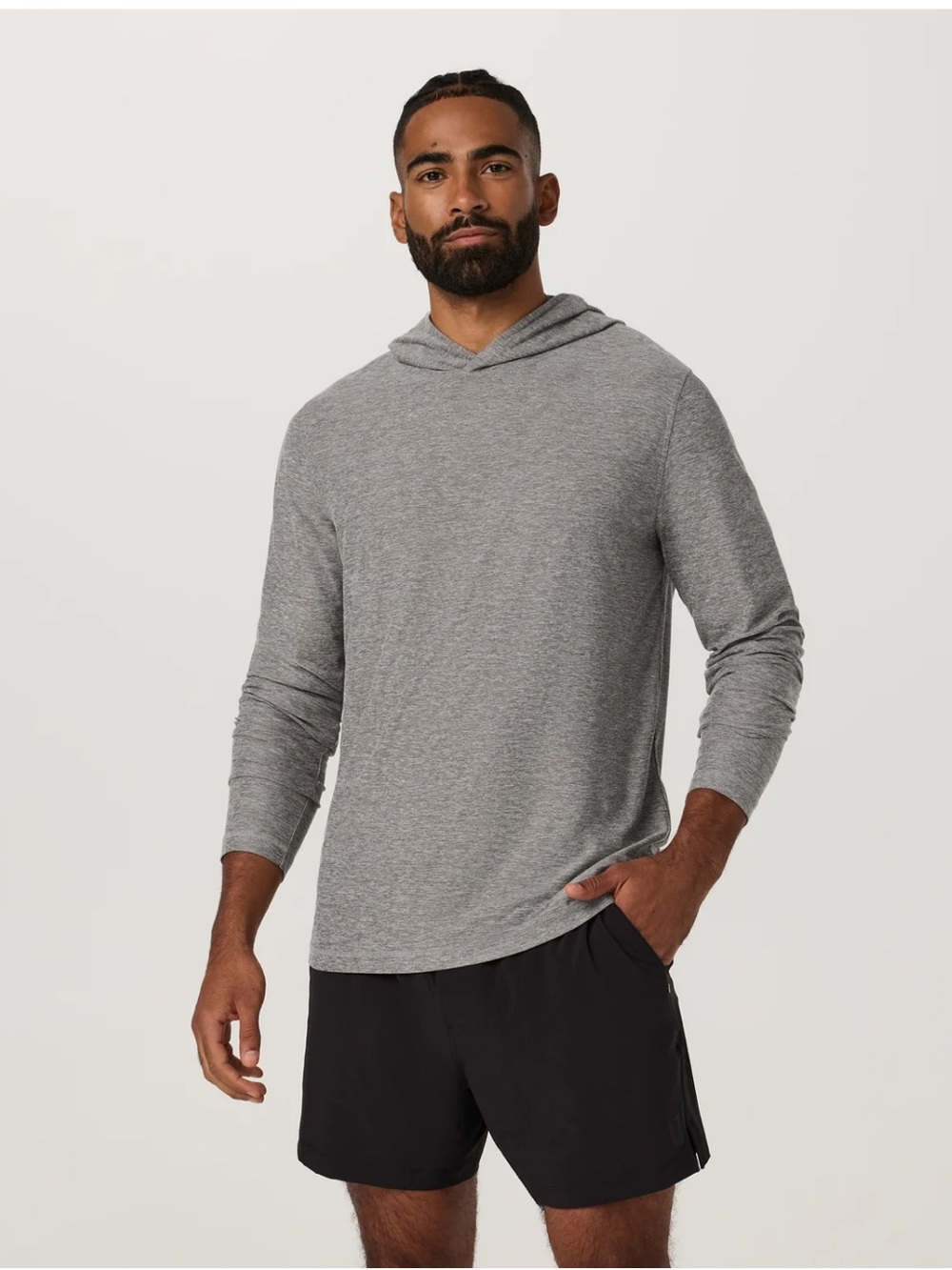 Vuori Strato Tech Hoodie Heather Grey XL